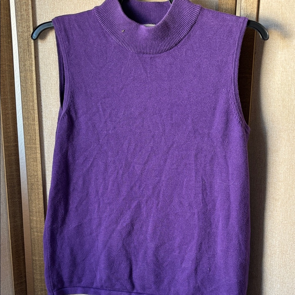 FINAL MARKDOWN TanJay Rich Purple Sleeveless Tank Top small